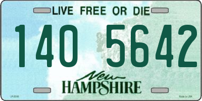 NH license plate 1405642