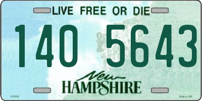 NH license plate 1405643