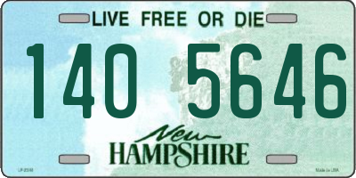 NH license plate 1405646