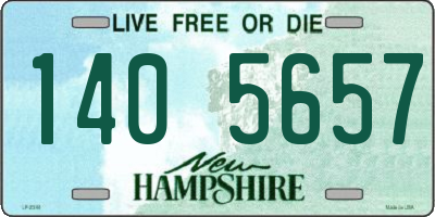 NH license plate 1405657