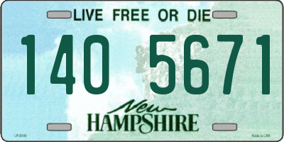 NH license plate 1405671