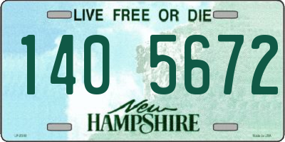 NH license plate 1405672
