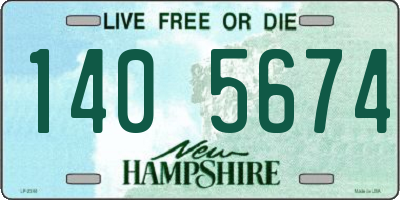 NH license plate 1405674