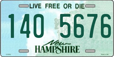 NH license plate 1405676