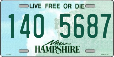 NH license plate 1405687