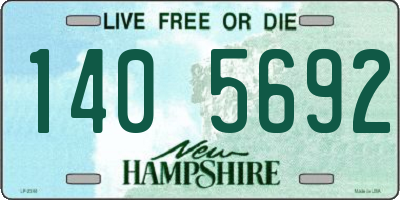 NH license plate 1405692