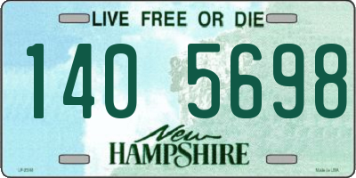 NH license plate 1405698