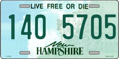 NH license plate 1405705