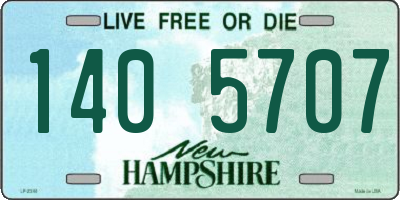 NH license plate 1405707