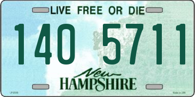 NH license plate 1405711