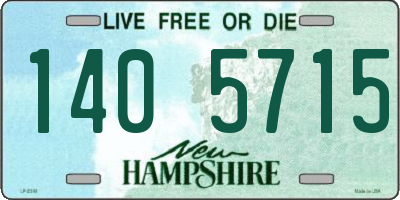 NH license plate 1405715