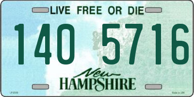 NH license plate 1405716
