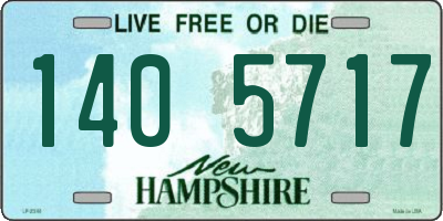 NH license plate 1405717