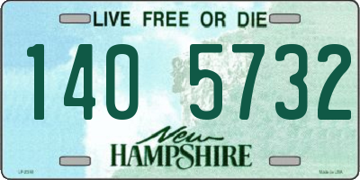 NH license plate 1405732