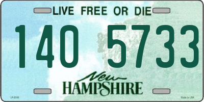 NH license plate 1405733