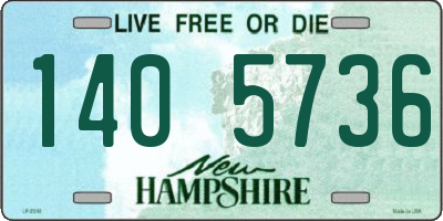NH license plate 1405736