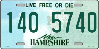 NH license plate 1405740