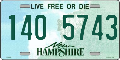 NH license plate 1405743