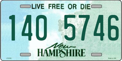 NH license plate 1405746