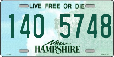 NH license plate 1405748