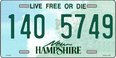 NH license plate 1405749
