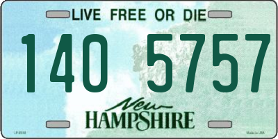 NH license plate 1405757