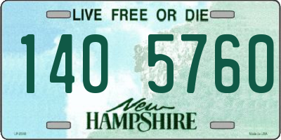 NH license plate 1405760