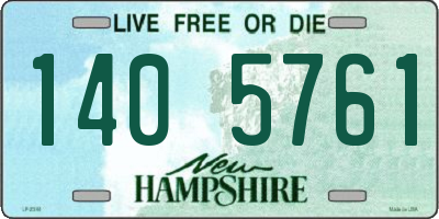NH license plate 1405761