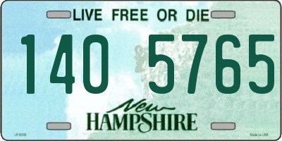 NH license plate 1405765