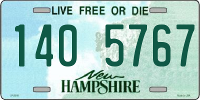 NH license plate 1405767