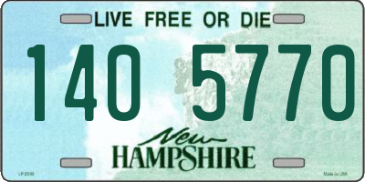 NH license plate 1405770
