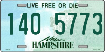 NH license plate 1405773