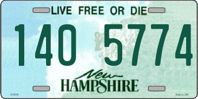 NH license plate 1405774