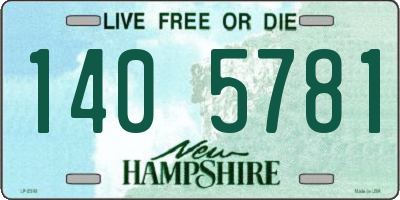 NH license plate 1405781