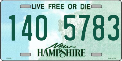 NH license plate 1405783
