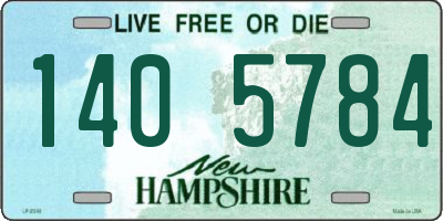 NH license plate 1405784