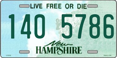 NH license plate 1405786
