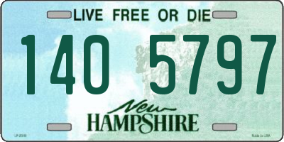NH license plate 1405797