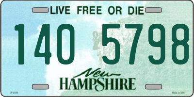 NH license plate 1405798