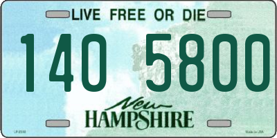 NH license plate 1405800