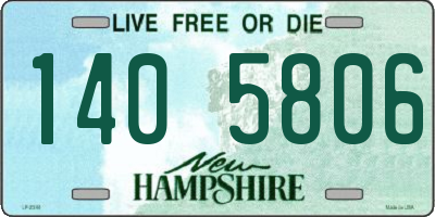 NH license plate 1405806