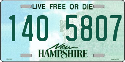 NH license plate 1405807