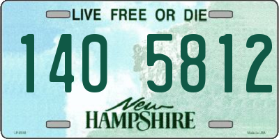 NH license plate 1405812