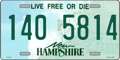 NH license plate 1405814