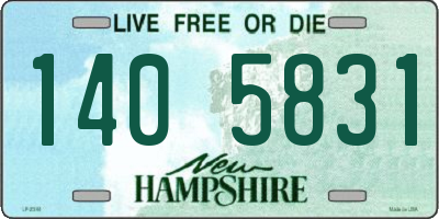 NH license plate 1405831