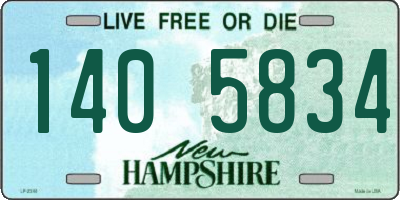NH license plate 1405834