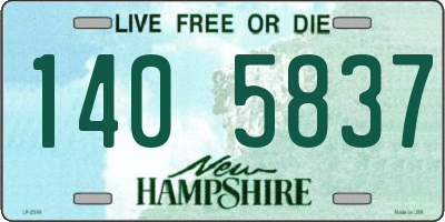 NH license plate 1405837
