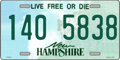 NH license plate 1405838