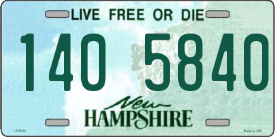 NH license plate 1405840