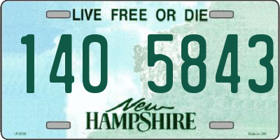 NH license plate 1405843